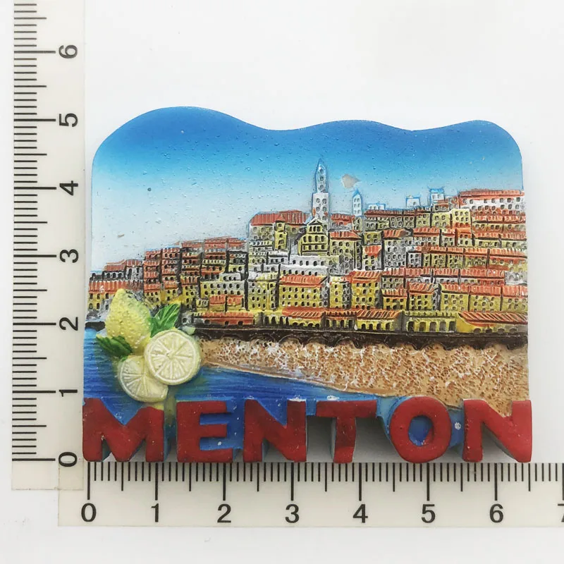 French Fridge Magnet Cultural Landscape Message Stickers, Tourist Souvenirs, Resin Craft Decorations