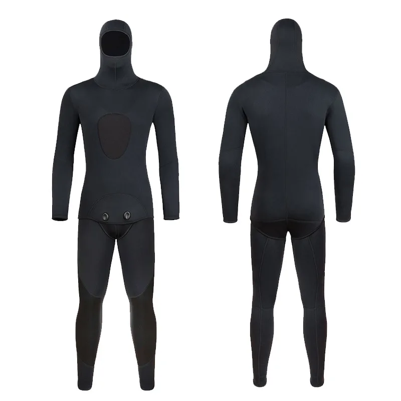 3mm diving suit hooded suit long-sleeved trousers warm and wear-resistant outdoor surfing snorkeling suit