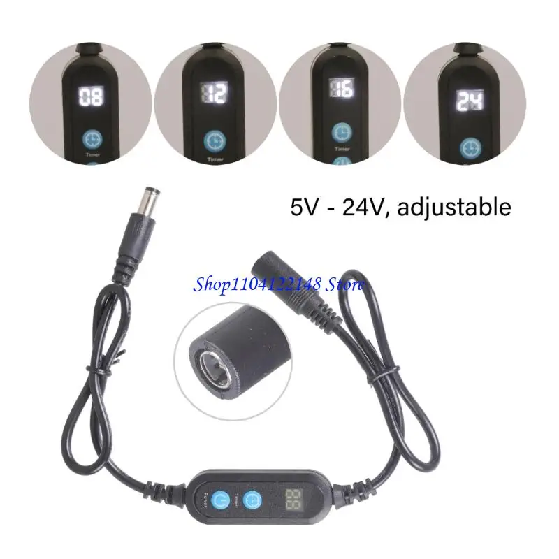 P9FA 48W Timing Component 5V 24V DIRECT CURRENT 5.5x2.5mm Female Male Cord For Refrigerating Fan Pond Fan LED Light