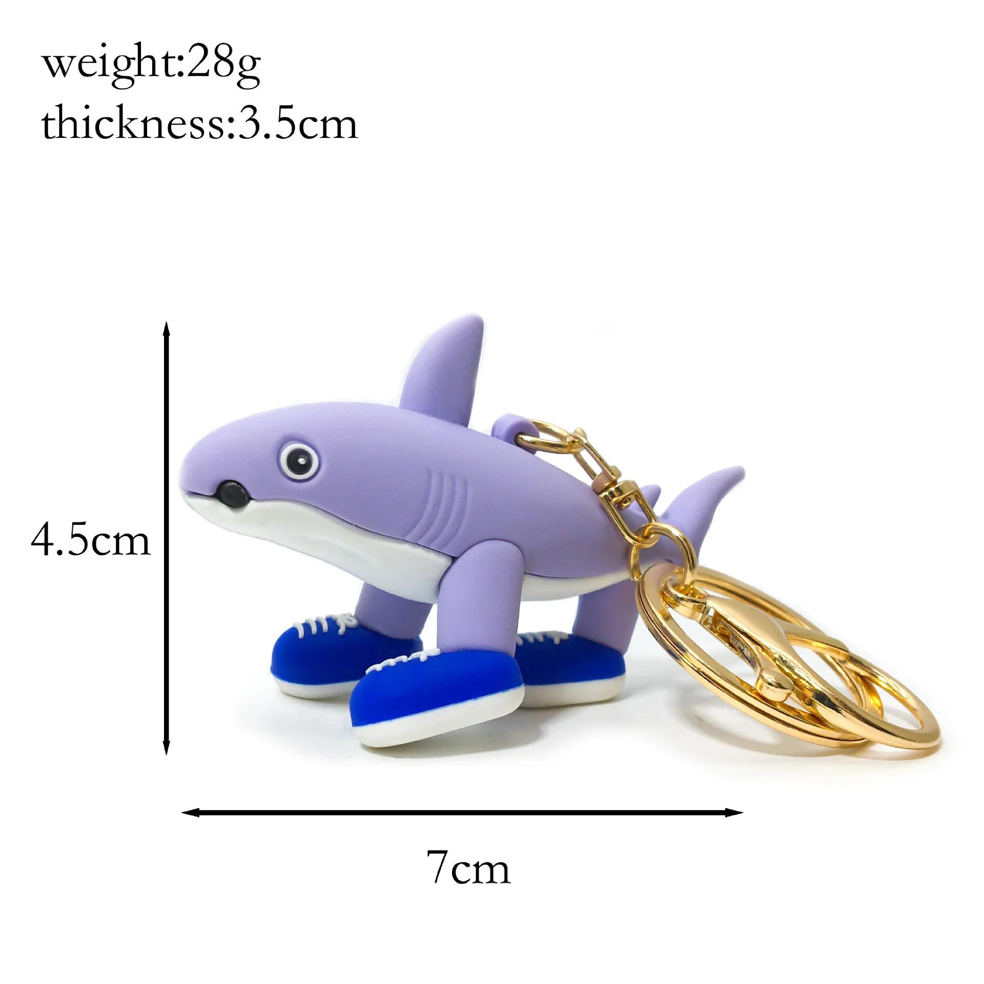 Hot selling Shan Hai Jing TungTungTungSahur stick man running shoes shark keychain bag pendant