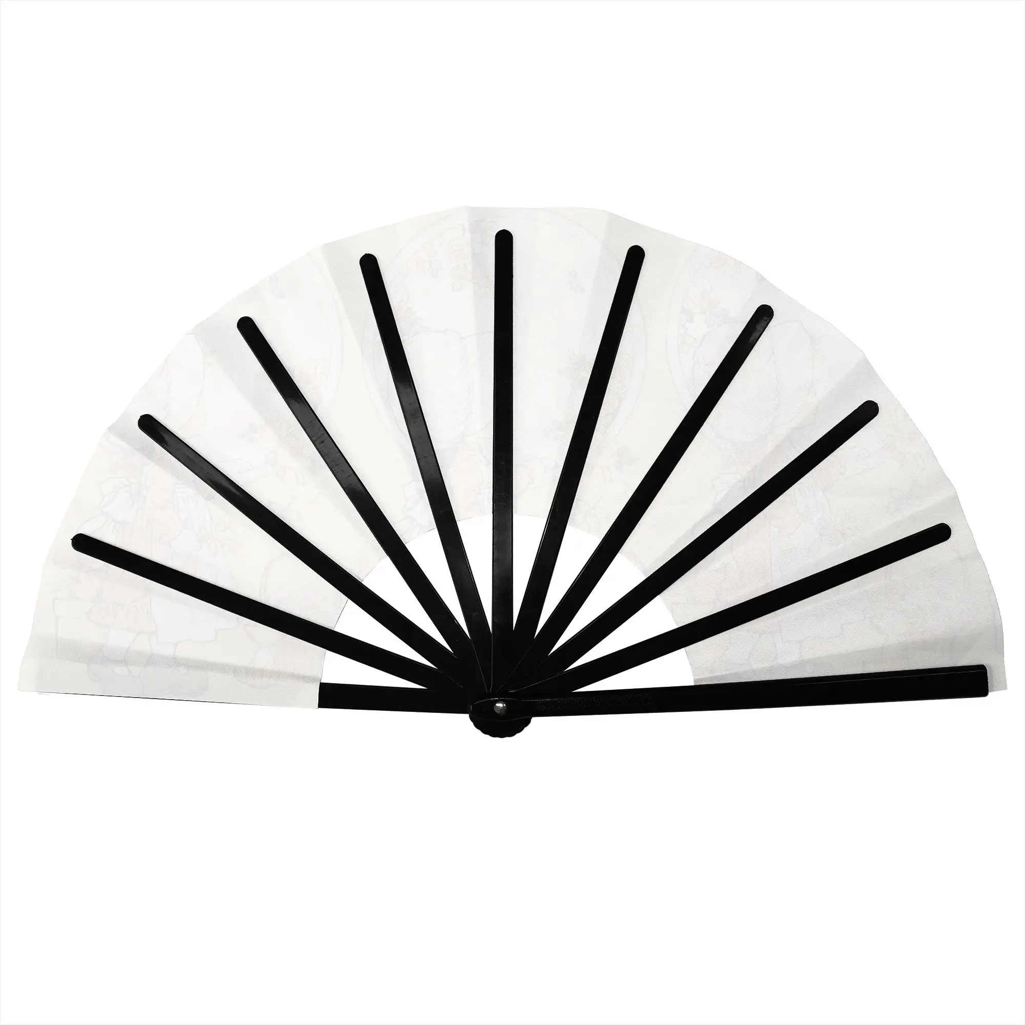 S-Sarah Manga Kay Stylish Hand Fan Men Children's Painter Polyester Fan Aesthetic Prop Folding Fans For Sports Events  Gift
