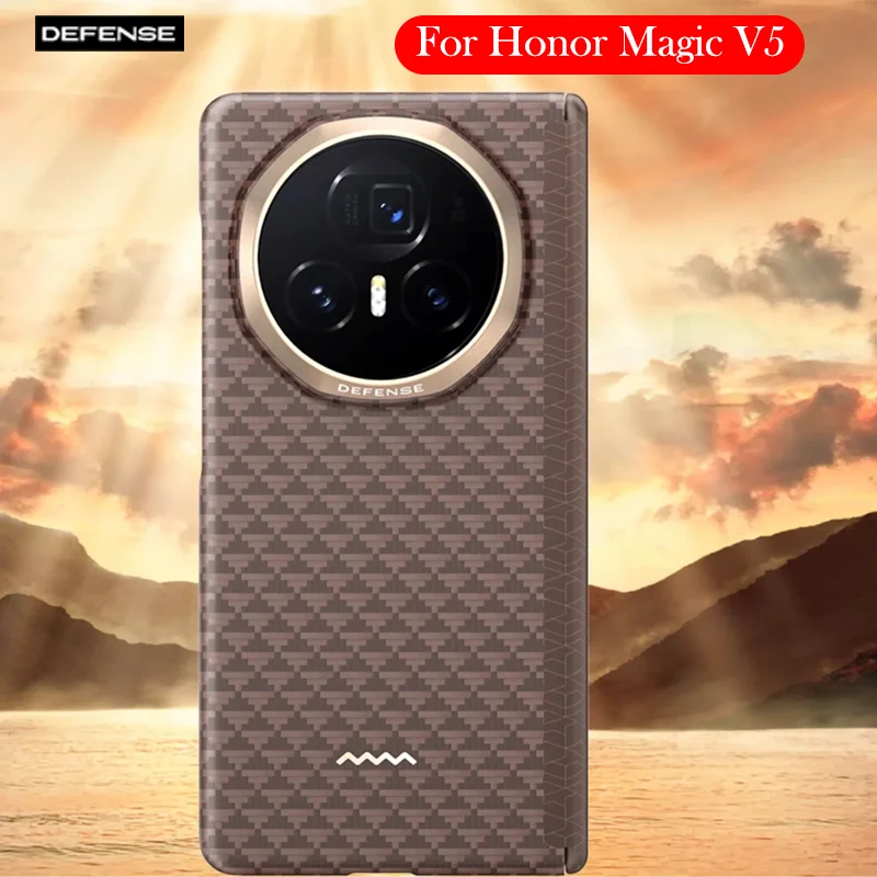 Чехол Benks из углеродного волокна для Honor Magic V5, кевларовый чехол с беспроводной зарядкой, задняя крышка для HONOR MAGIC 5