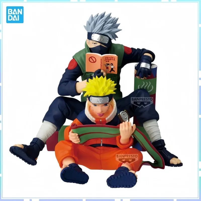 Bandai Original BANPRESTO Naruto 72 Series- 03 Hatake Kakashi Uzumaki Naruto PVC Anime Action Figure Collectible Model Toys