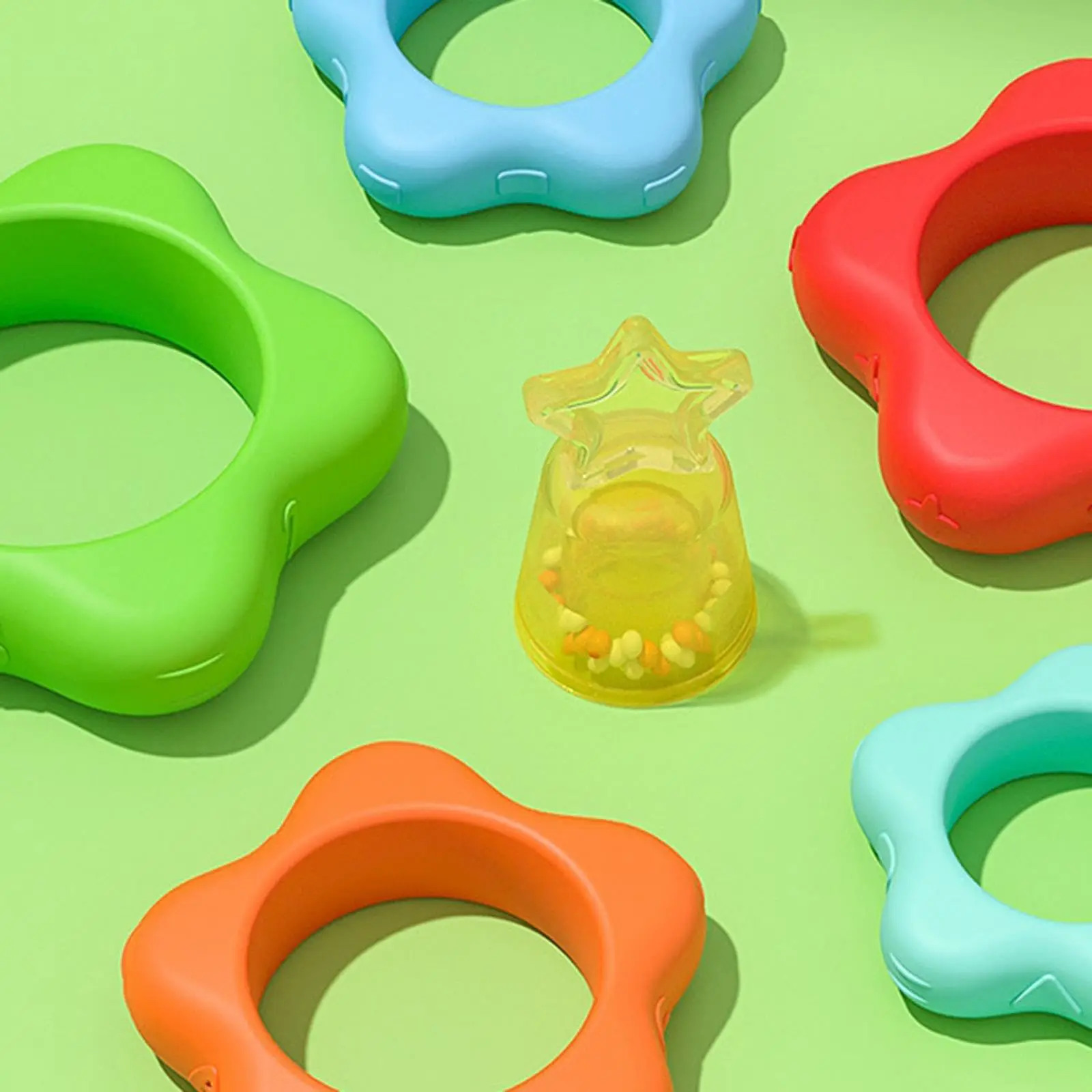 Giocattoli impilabili per bambini per bambini da 18M giocattolo Montessori sensoriale con Base Roly-Poly impilabile anelli da costruzione giocattoli con suoni regalo per bambini