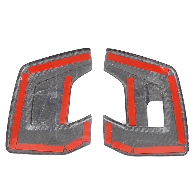 For Lamborghini URUS 2018-2021 Real carbon fiber car front door lower rear door switch cover decorative sticker car accessories