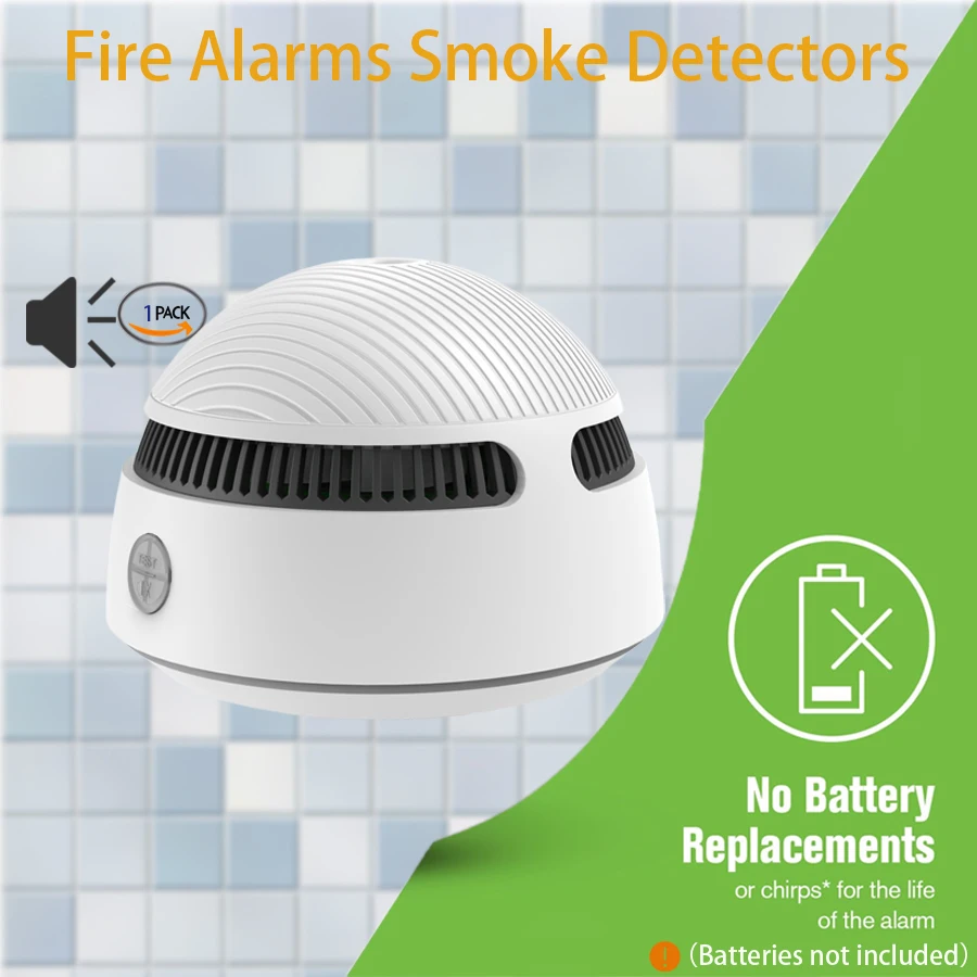 WIFI Smoke Detector Battery Operated Wireless Photoelectric Fire Protection Smoke Detector Is Suitable For Various Occasions