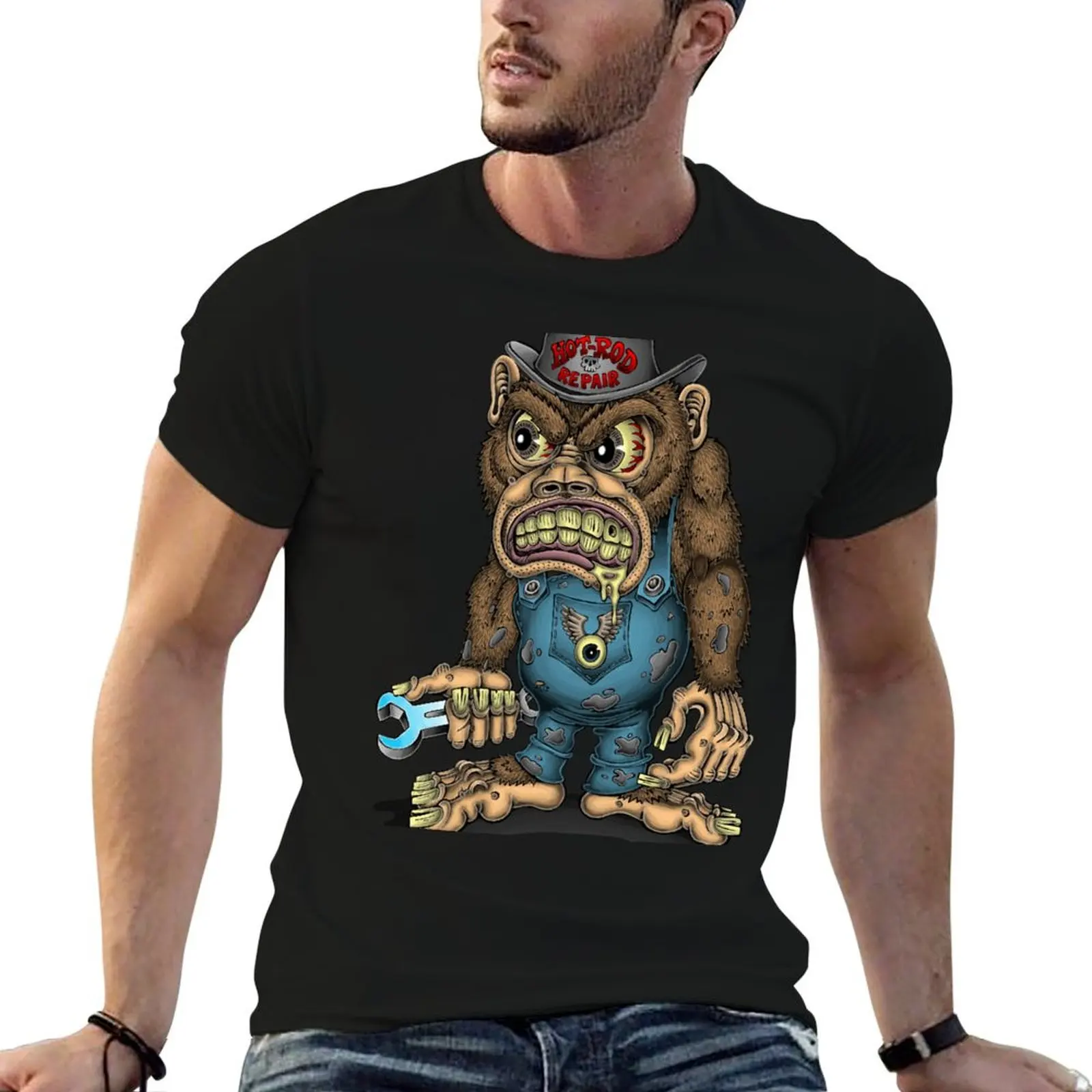 Grease Monkey T-Shirt Work Outdoor T-Shirt for Men