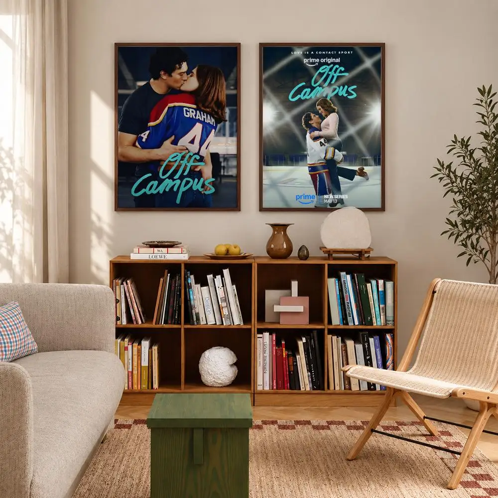 Popular College Romance Book Series Off Campus Poster Self‑Adhesive Waterproof Poster Sticker Wall Art Home Decor