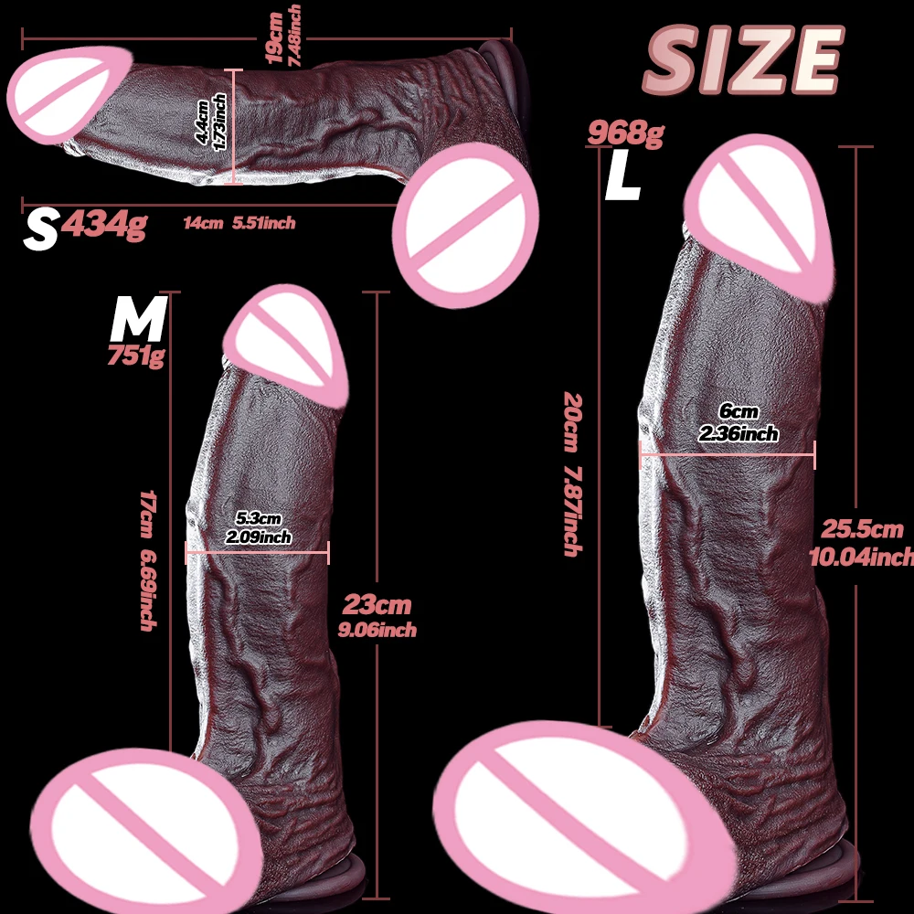 Realistic Anal Plug Large Anal Dildo Anal Dilator Anal Training Toys Prostate and Vagina Massager Adult Sex Toys for Women Gays view 2