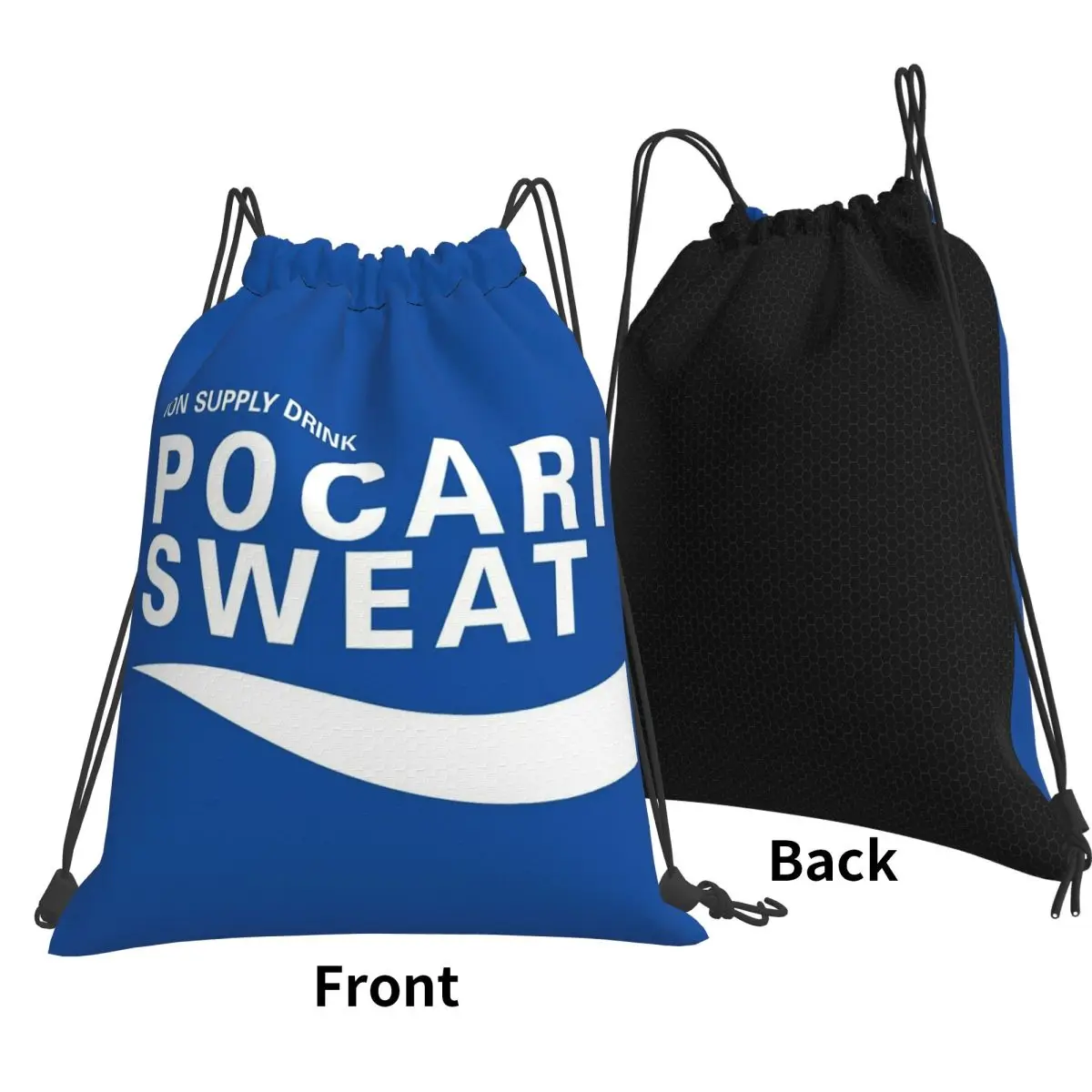 Just Some Pocari Sweat Merch Backpacks Fashion Drawstring Bundle Pocket Sports Bag Book Bags for Man Woman School