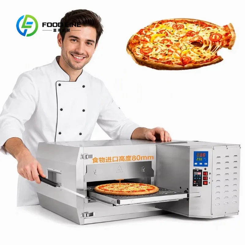 custom electric pizza conveyor oven stainless steel digital panel oem odm available for local pizza retail store business buyers