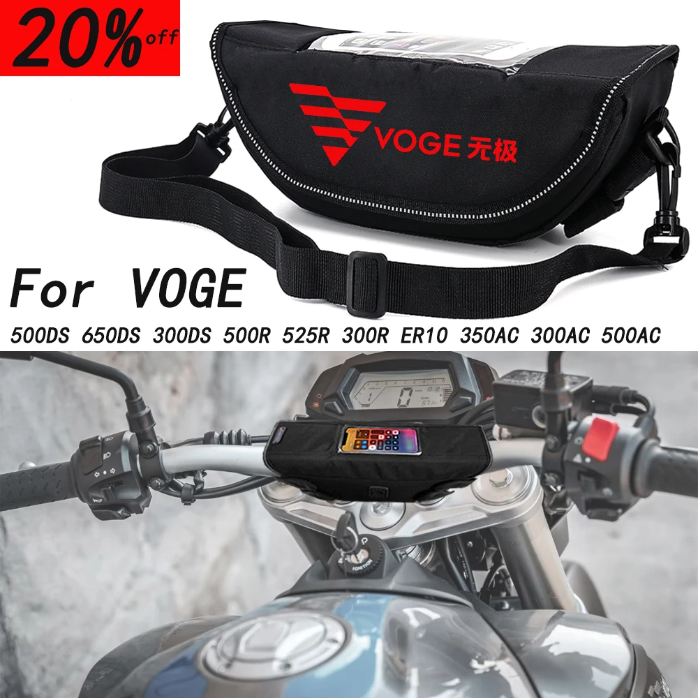 

For VOGE 500DS 650DS 300DS 500R 525R 300R ER10 350AC Motorcycle accessory Waterproof And Dustproof Handlebar Storage Bag