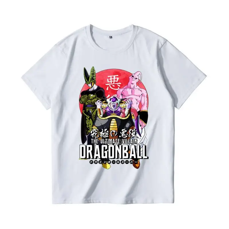 

Dragon Ball Men's and Women's 2026 Summer New Anime Harajuku Printed American Trendy Casual Parent Child Short Sleeve Top