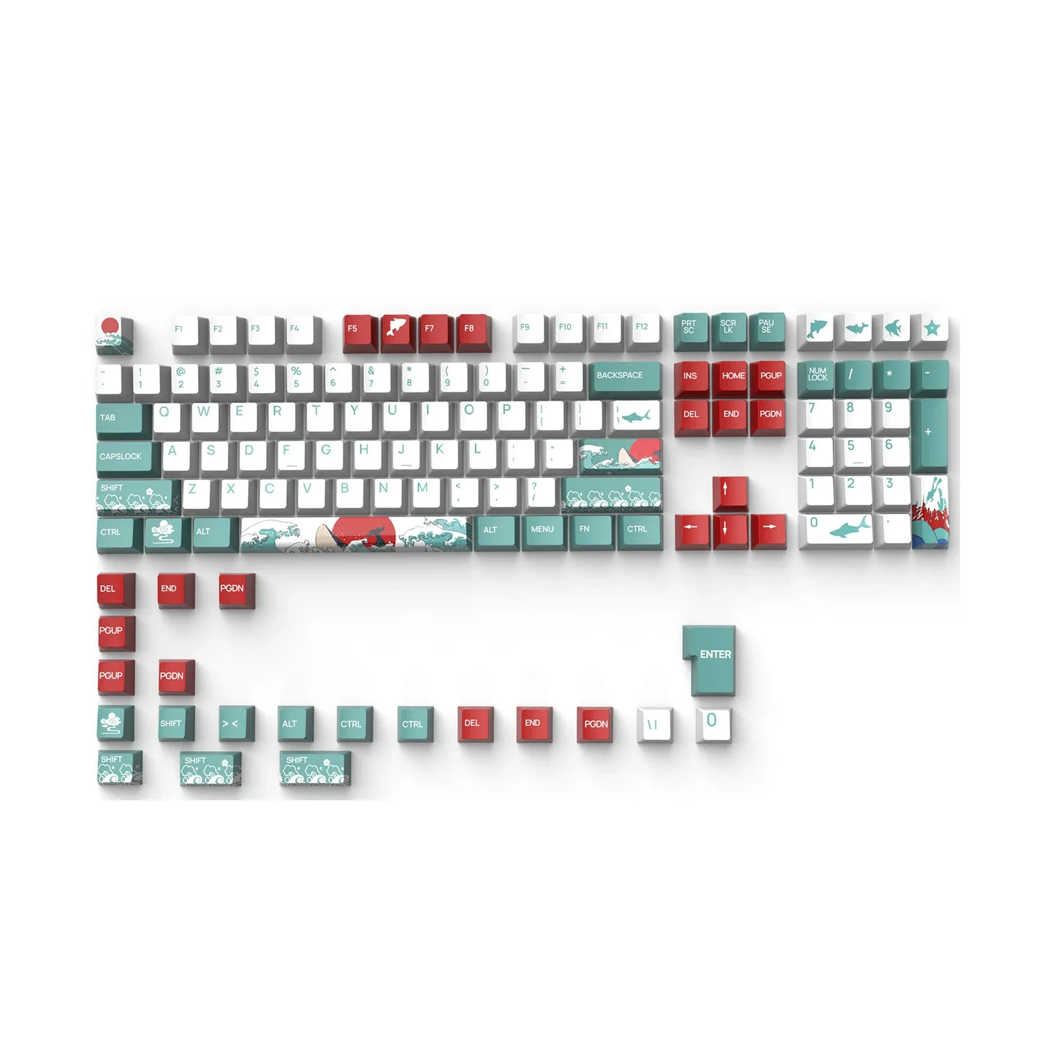 

Factory customized PBT dye sub Keycaps for gaming mechanical keyboard caps kit multi-colored XDA OEM MDA CHERRY profile keycap