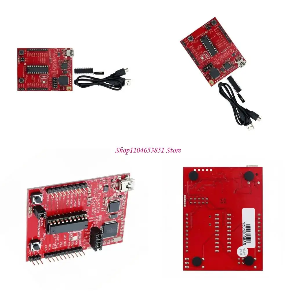Evaluation Board with USB Debugging for Controller Study, 14/20 Pin DIP Support, LED Guide Lights and Input Practice for Code