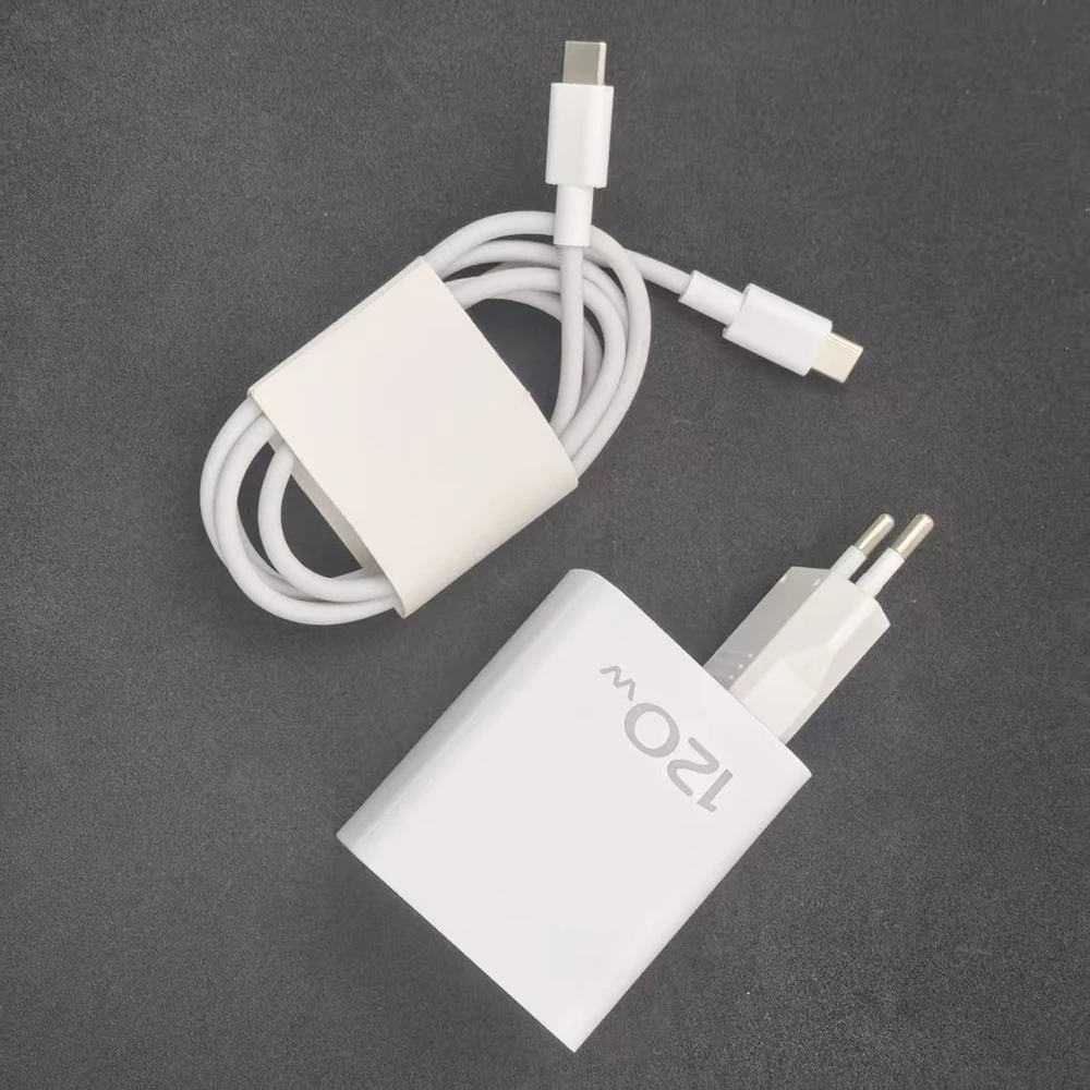 120W PD FlashCharger EU/US Adapter Fast Charging Dual Type C Cable For Vivo X100 X200 X300 Pro iQOO 13 12 11 10 9 Pro Neo 10 9 8