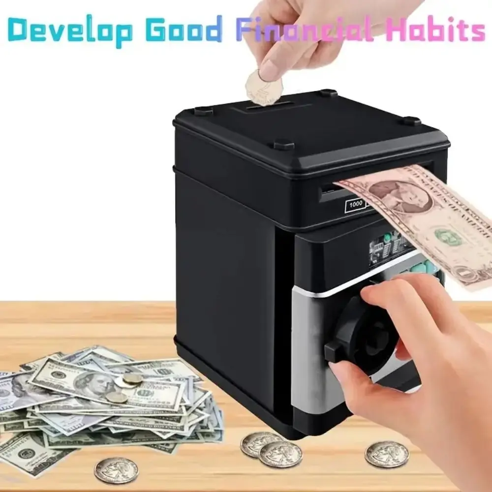 New Plastic Electronic Piggy Bank Electronic Password Counter Code Saving Money Box 6 Colors Coins Cash Saving Kid Gifts