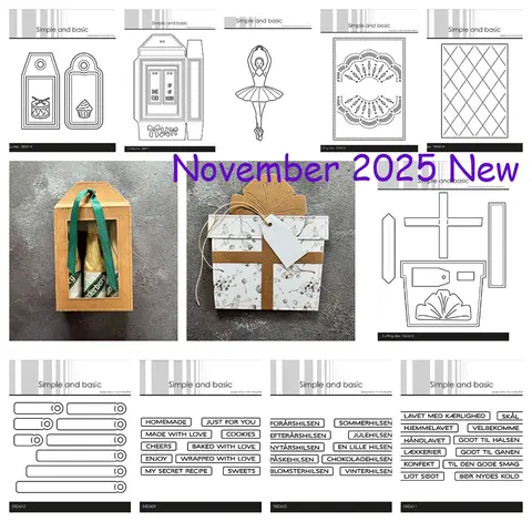 Christmas Gift box Metal Cutting Dies Craft Tags Decoration Scrapbooking Embossing Template DIY Greeting Card Handmade 2025 New