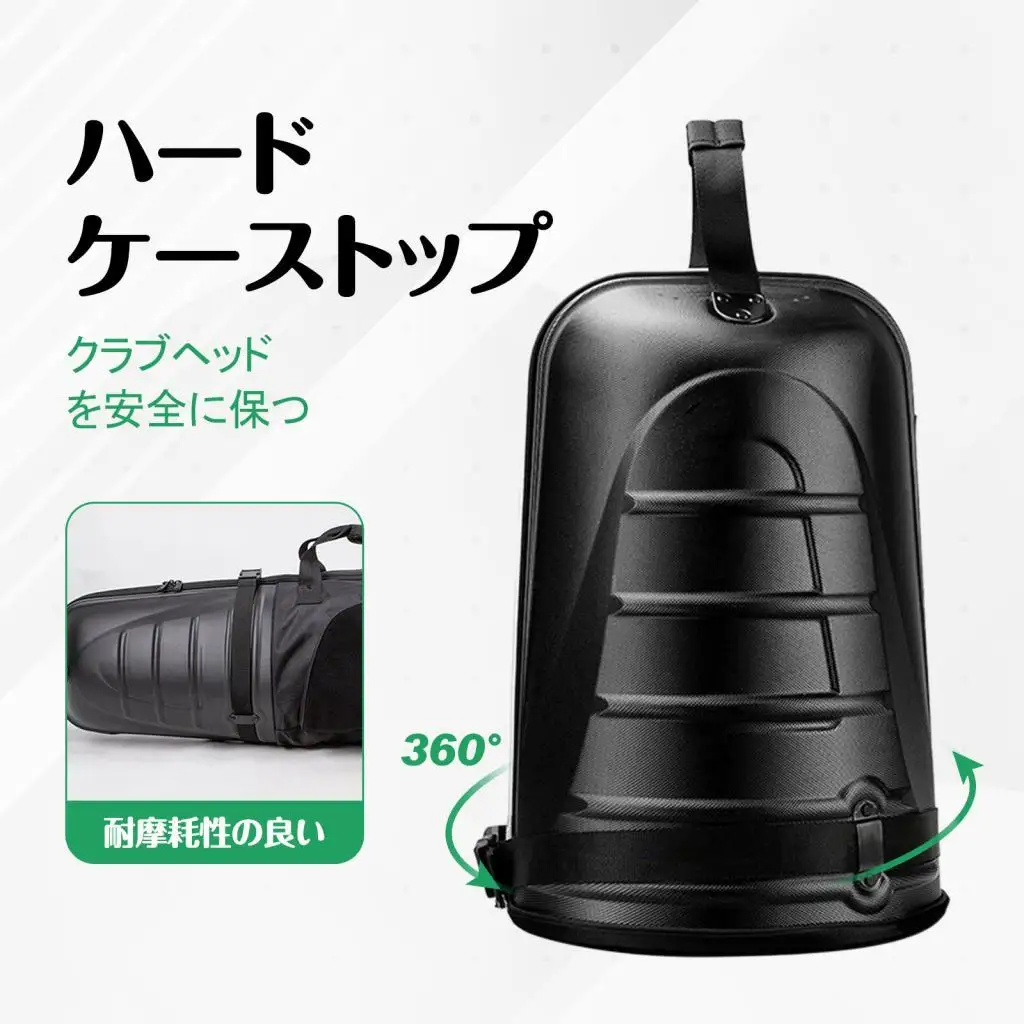 Golf in Travel Bag with Wheels Universal Hard Case Top of Golf Club Cover