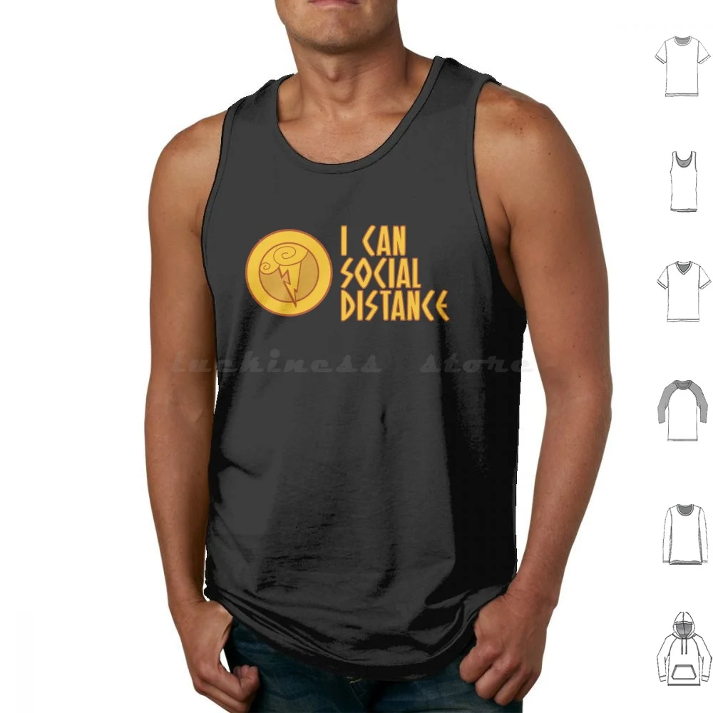 

Hercules-I Can Social Distance Tank Tops Vest Sleeveless Hercules I Can Go The Distance Social Distance