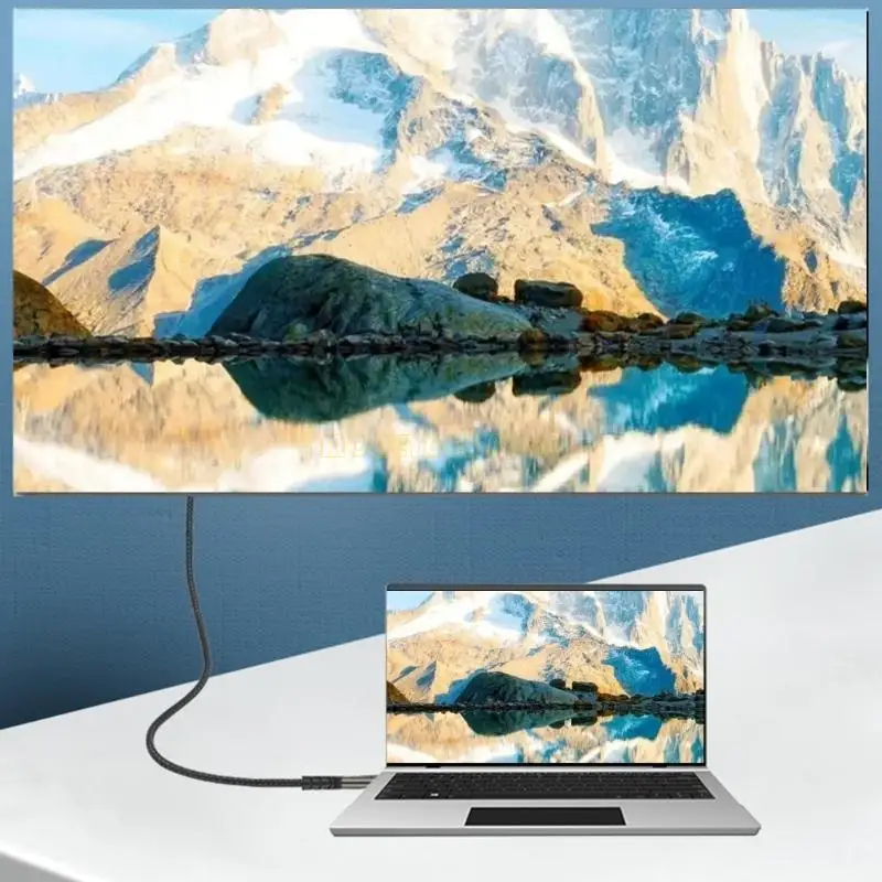 F62C 40GBPS Cable USB4 Type C مع 90 ° BEND 8K60Hz لسهولة الألعاب والعمل الفعال #5