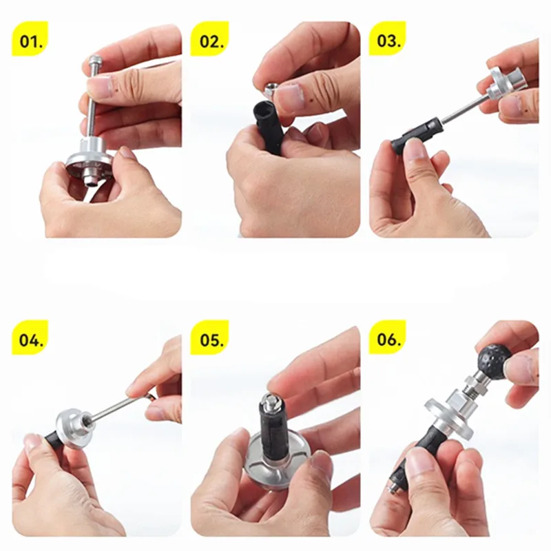 قاعدة كروية معدنية لشوكة الدراجة النارية 20 مم لثقوب الجذعية 12 مم إلى 30 مم