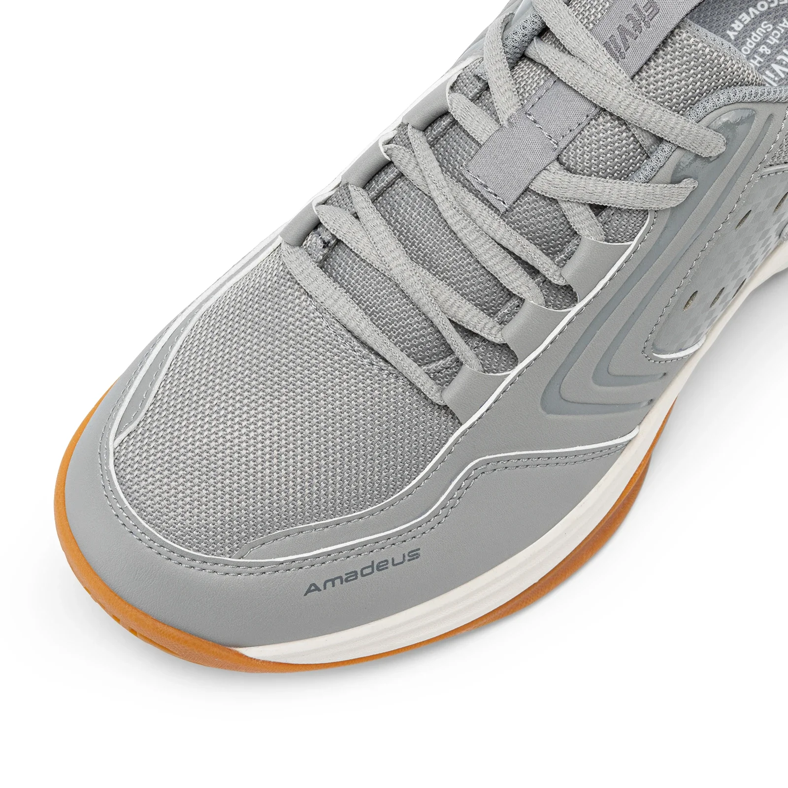 FitVille Herren-Tennisschuhe, bequeme Pickleball-Schuhe für Herren, atmungsaktive Freizeit-Sport-Sneaker, rutschfeste Fußgewölbestütze – Detail 12