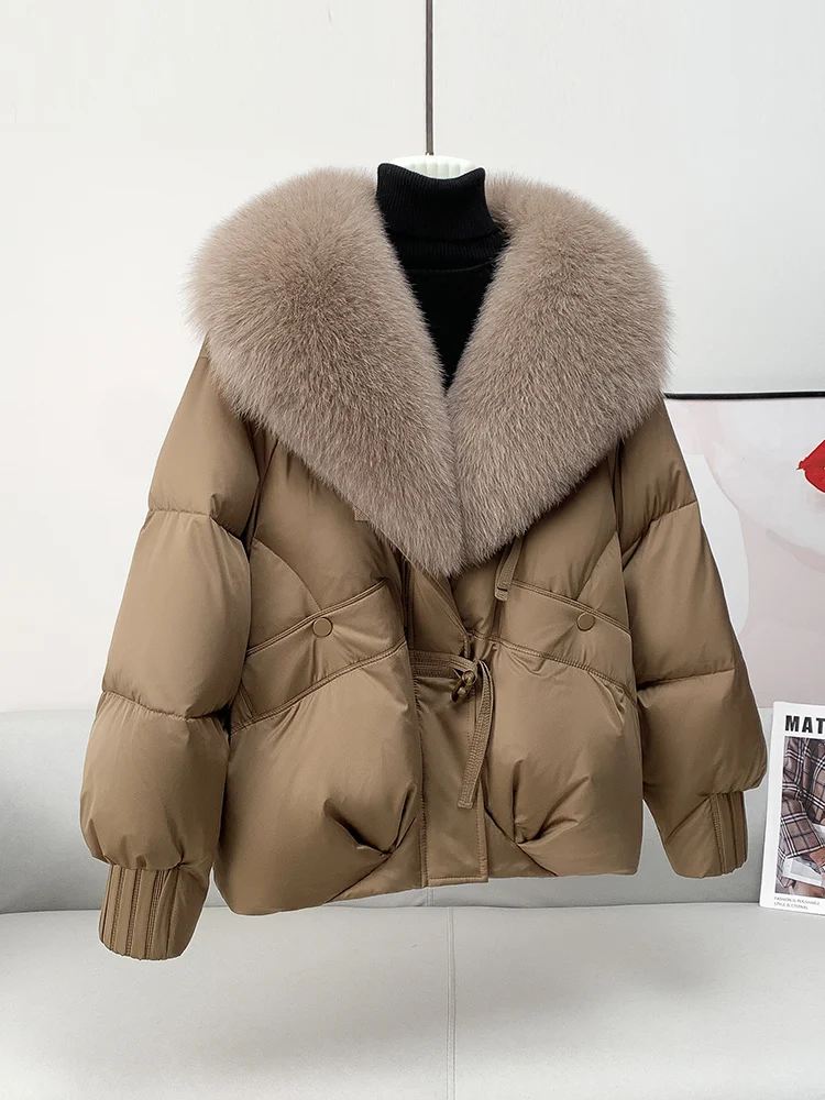 

Sli ort Ультратонкий теплый меховой воротник на пуху, хлопковая куртка, женская верхняя одежда, молодежное пальто со съемным дизайном среднего возраста