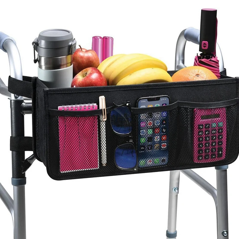 

WISH Walker Basket Walker Bag Water Walker Cup Holder Walker Basket For Folding Walker Foldable Walker Storage Bag