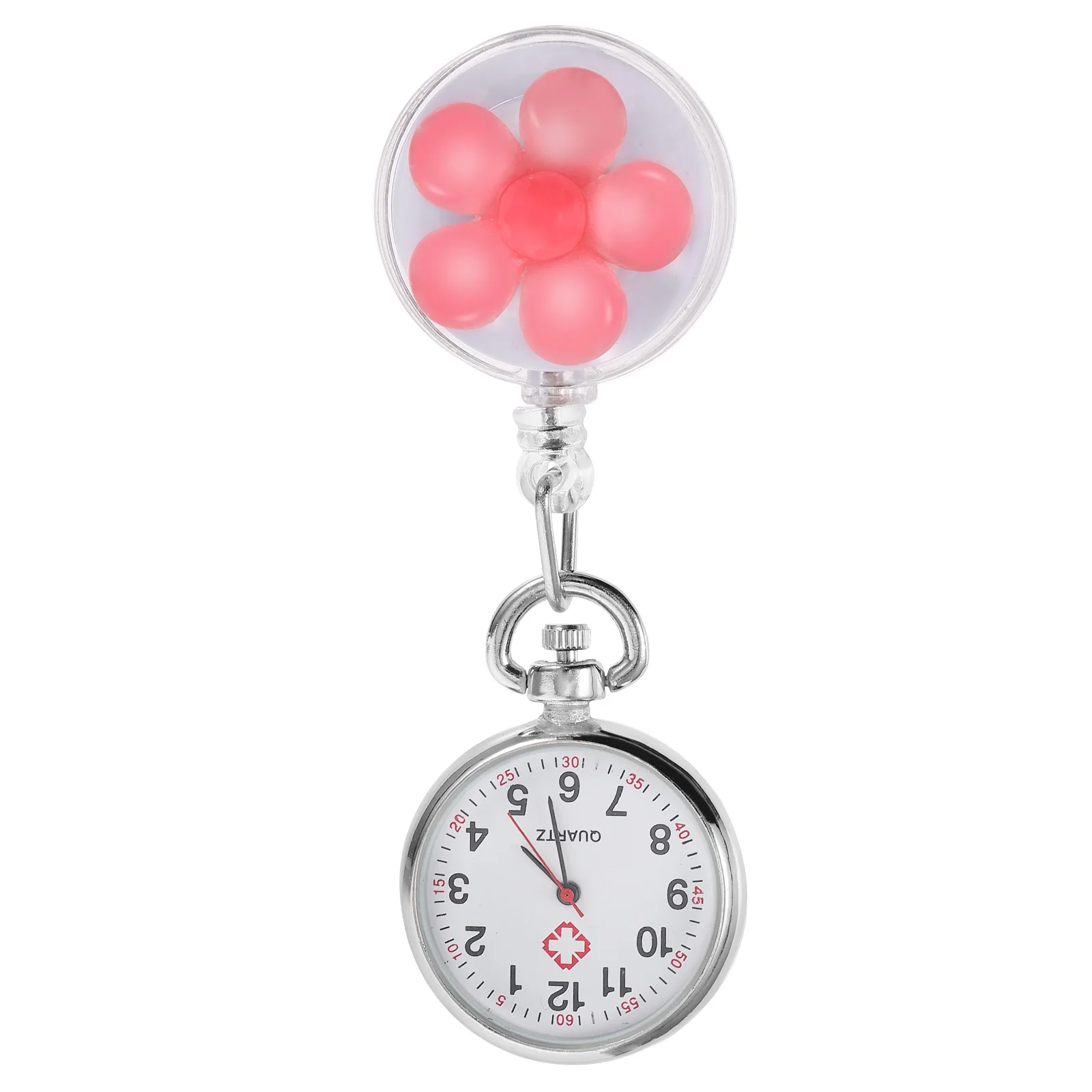 

Adjustable Cartoon Clip-On Lapel Watch Lightweight Portable Badge Retractable Quartz Women'S Kids Hanging Watch For