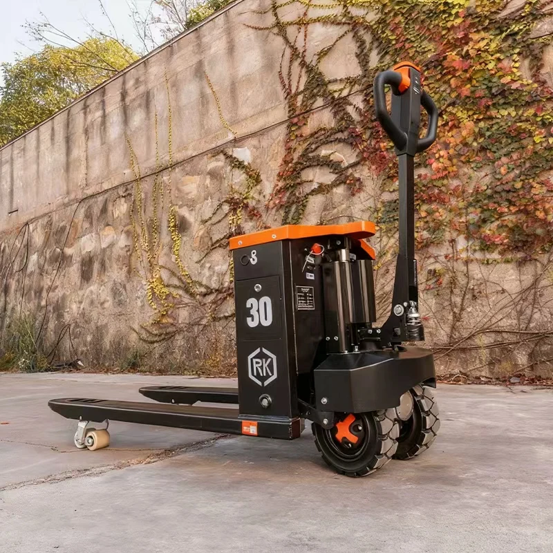 Two-Wheeled Off-Road Electric Pallet Truck Potholes 3 Tons Outdoor Forklift 2 Tons Hydraulic Lifter
