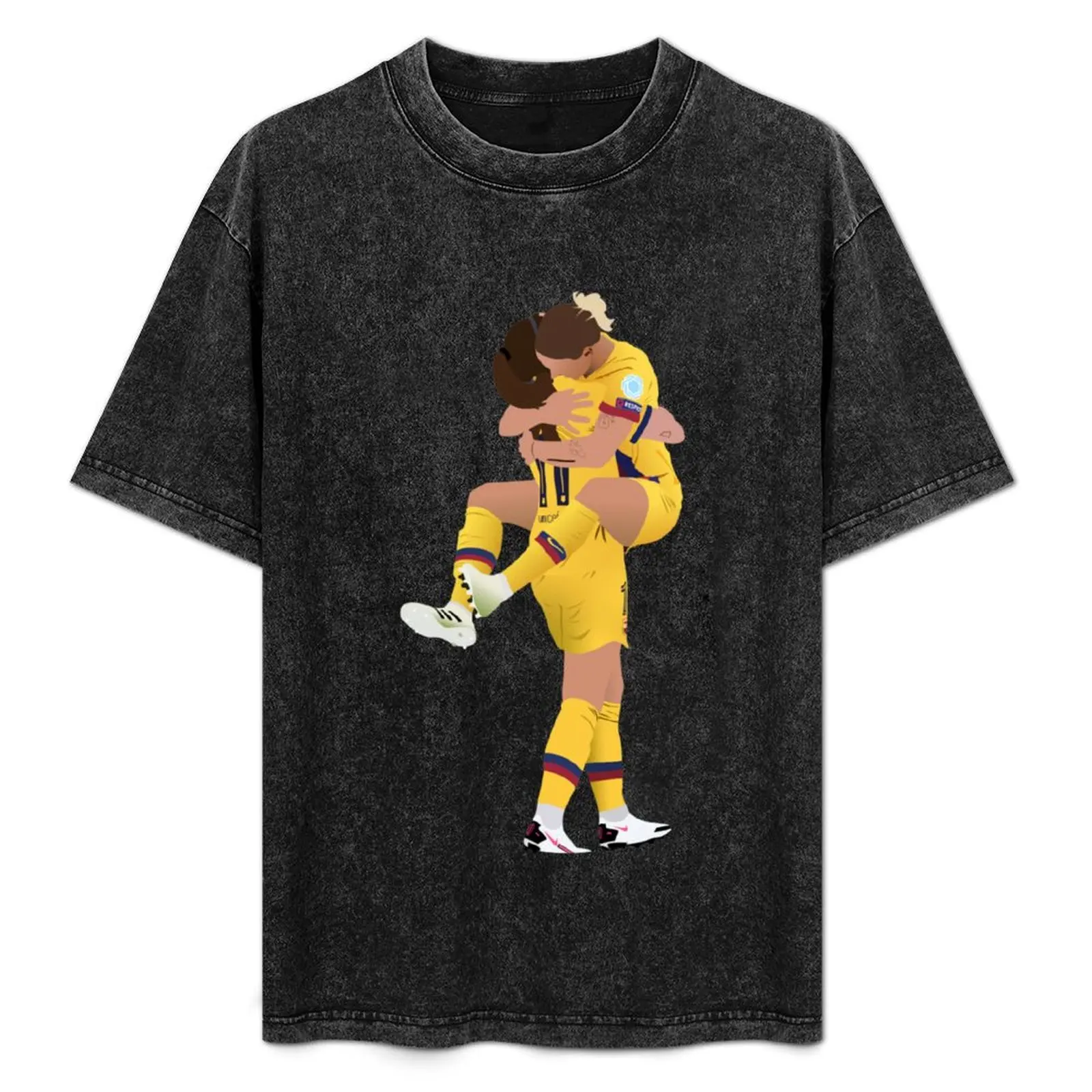 

alexia putellas and mapi leon hug T-Shirt quick drying luxury t-shirt sublime mens t shirts top quality