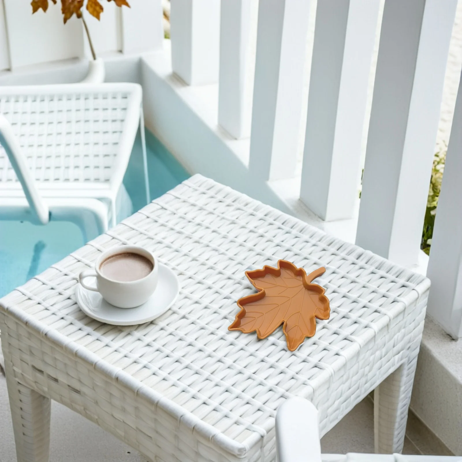 

8pcs Realistic Maple Leaf Reptile Feeding Dish Lightweight Plastic Pet Food Water Bowl For Tortoise Lizard Gecko Snake Outdoor