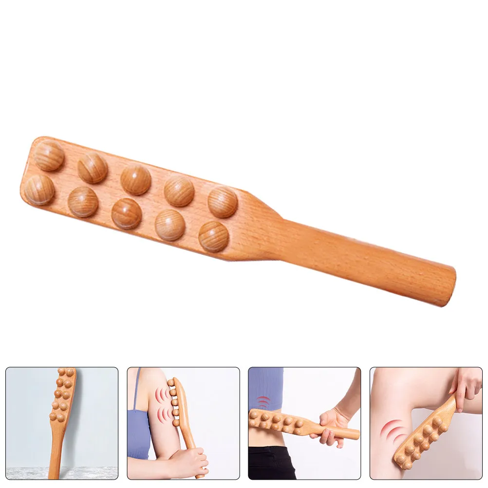 

Деревянный массажный молоток-стик для проработки меридианов всего тела, портативный инструмент для самомассажа, Гуаша для облегчения боли в спине, ногах и руках