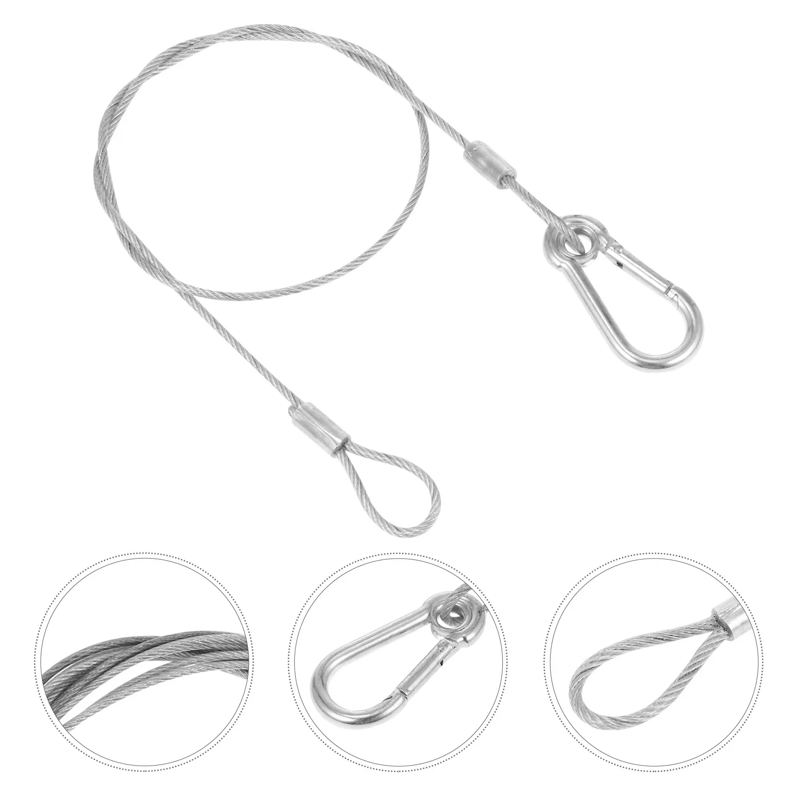 

5Pcs Safety Rope Preferred Stainless Steel Wire Rope for Stage Light Load Duty Safety Cable Protective Lamps Accessories