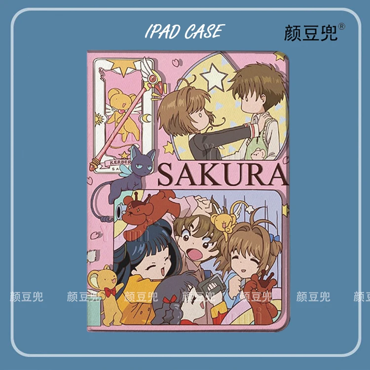 

SAKURA Card Captor Anime Case For iPad 10.2 8th Air 4 5 6 Mini 5 6 7 Case Luxury Silicone For iPad Air 7 13 iPad 10 11 th 2025