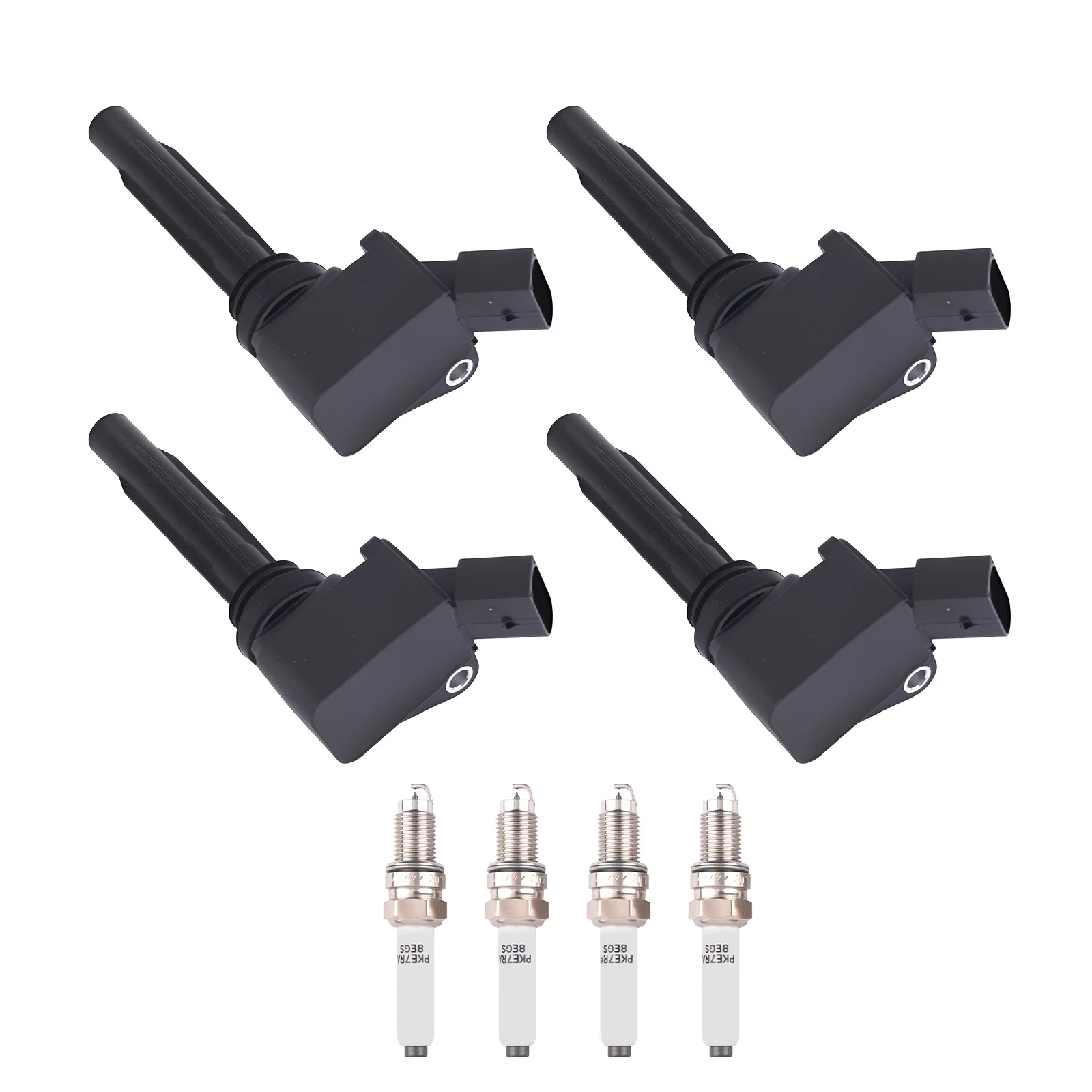 

4 катушки зажигания и свечи зажигания для VW Jetta 1.4L 2016-2018 04C905110D