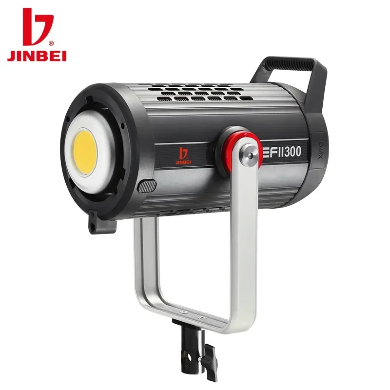 

JINBEI EFII-300 300W 5500K LED Video Light White Version Bowens Mount High Brightness Daylight Balanced Lighting Control By APP