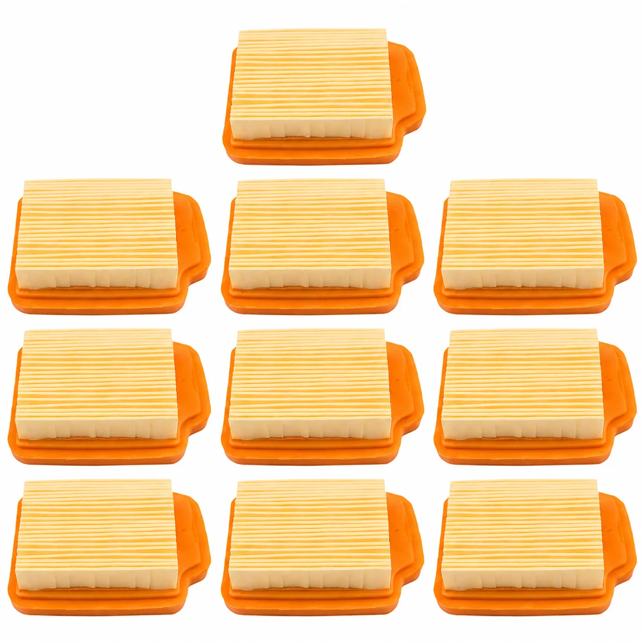 10Pcs Replacement Air Filter Kit for Stihl SP92C SP92TC KM94R KM94RC, OEM 4149 141 0300, Brushcutter Sprayer Parts Accessories