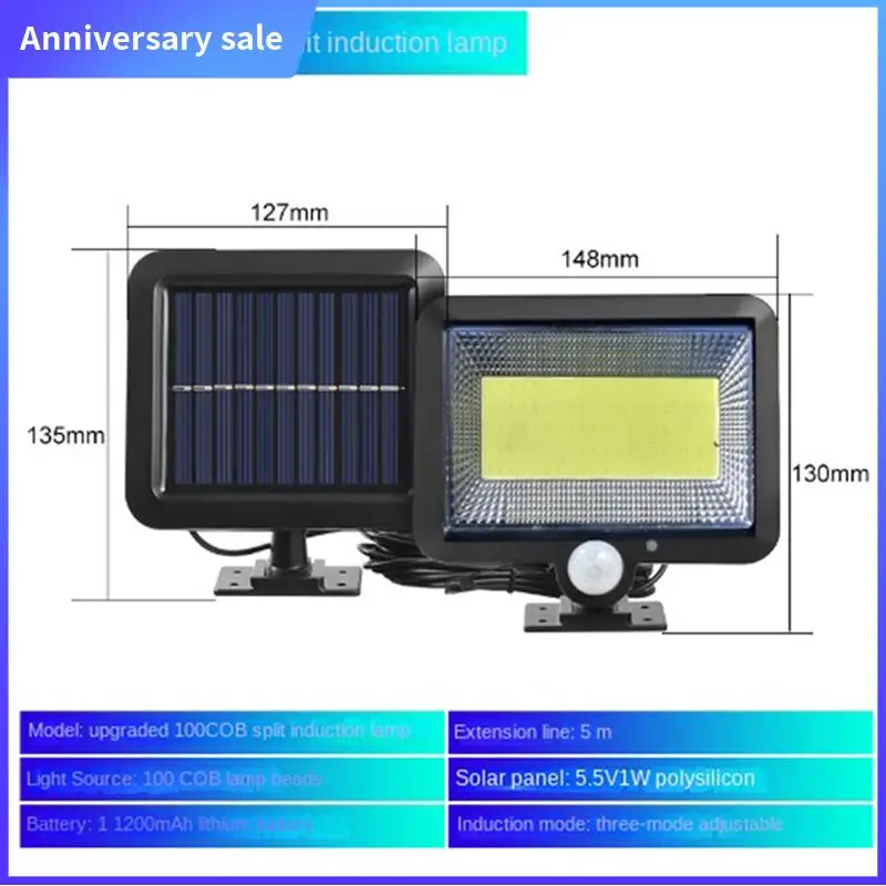 

1Set LED Solar Light Outdoor Garden Decoration Solar Light Sun Powered Spotlight Waterproof 100COB