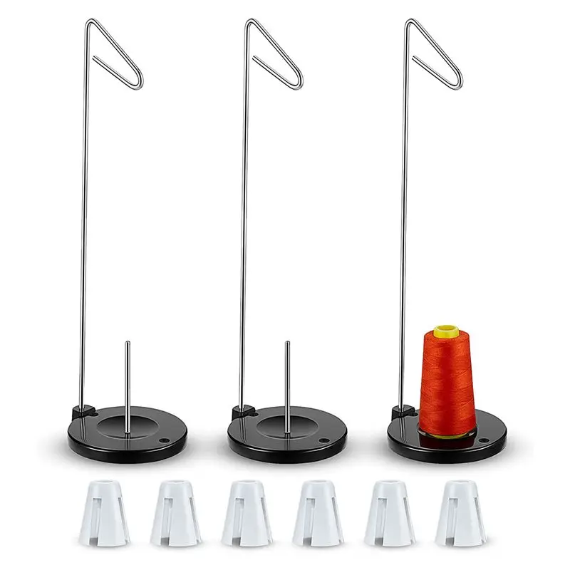 

9 PCS Cone Thread Holder Adjustable Single Thread Spool Holder And Coil Claw Thread Holder-AT36