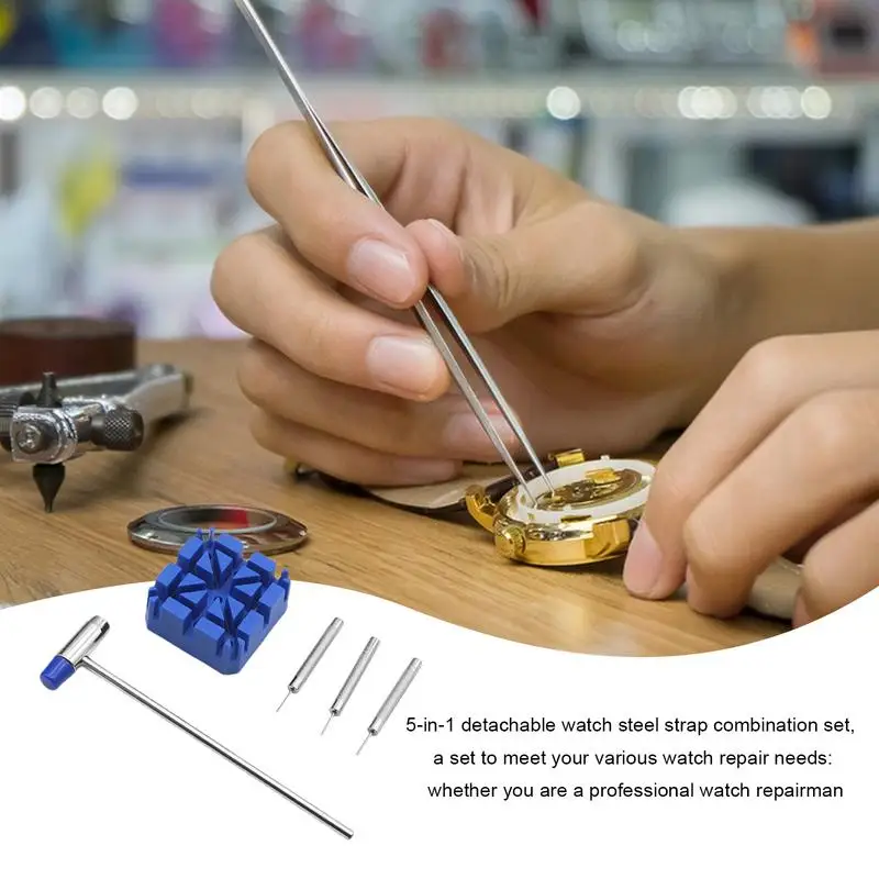 Watch Repair Tool 5-in-1 Jewelry Maintenance Tools Watch Repair Metal Hammer Mini Jewelry Hammers Jewelry Hand Tool For DIY