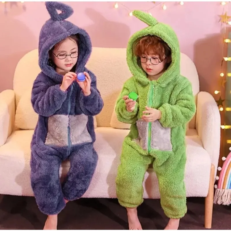 

Anime TeleCostubbies Costumes For Kids SoftLala Home Clothes Cosplay Long Sleeves Piece Pajamas Costume Party Christmas Gifts