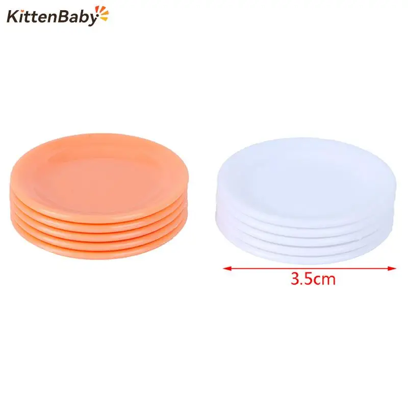 2/5pcs 1:12 Dishes Plate Tableware Dolls House Furniture Miniatures Kitchen Toy Best Gifts For Dollhouse Accessories