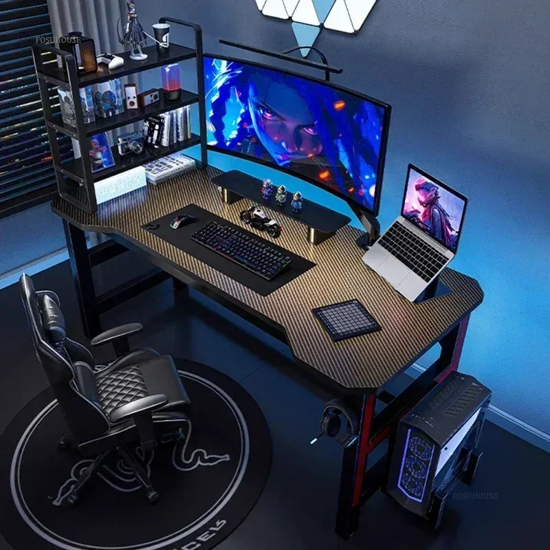 Luxury Desktop Computer Desks Bedroom Student Study Table Simple Rental House Office Desk Furniture Home E-sports Gaming Desk