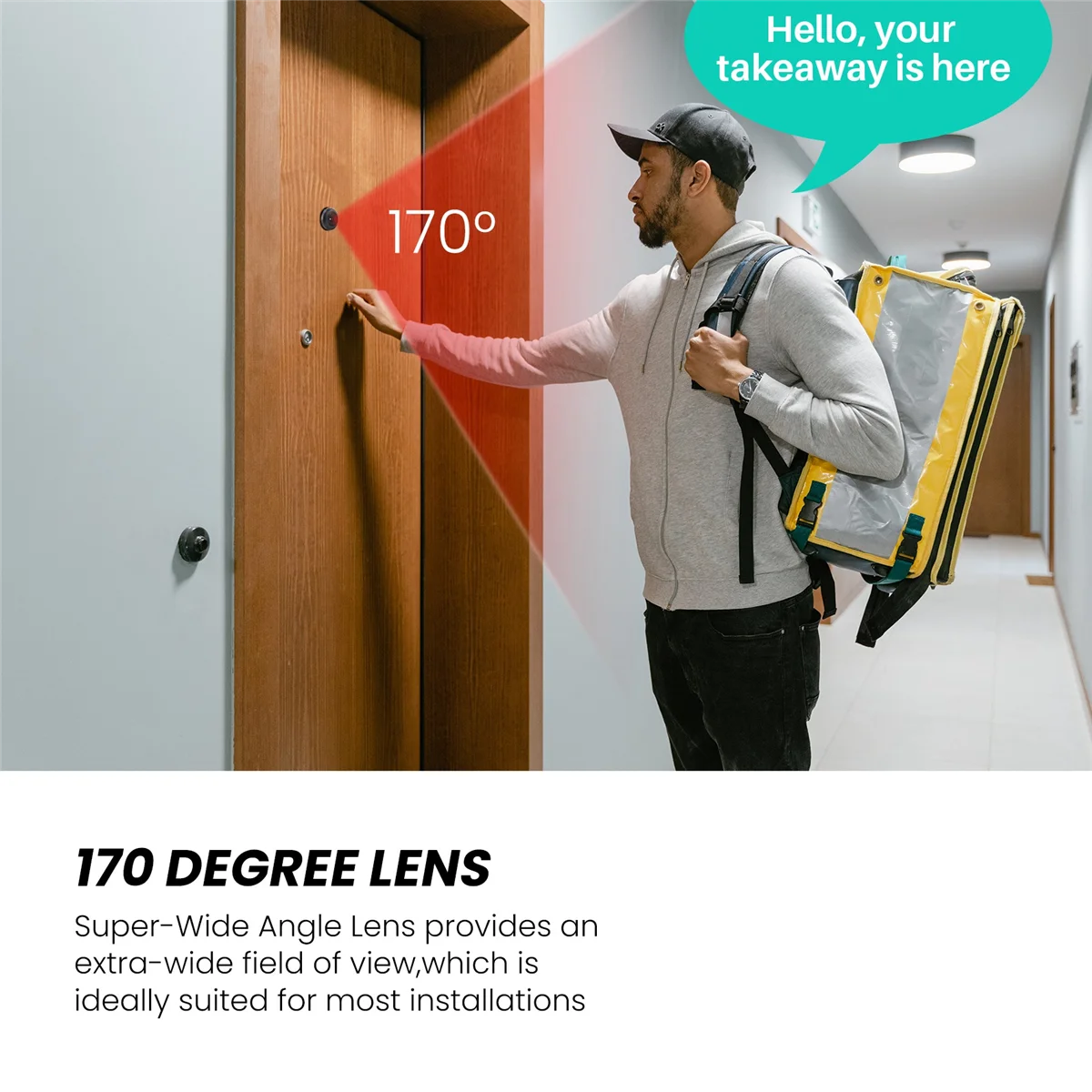 N82R เทคโนโลยี DSC 1/3 นิ้ว 1.8 มม. มุมกว้าง 170 องศาเลนส์กล้องวงจรปิดสีดําสําหรับ CCD Security Box กล้อง