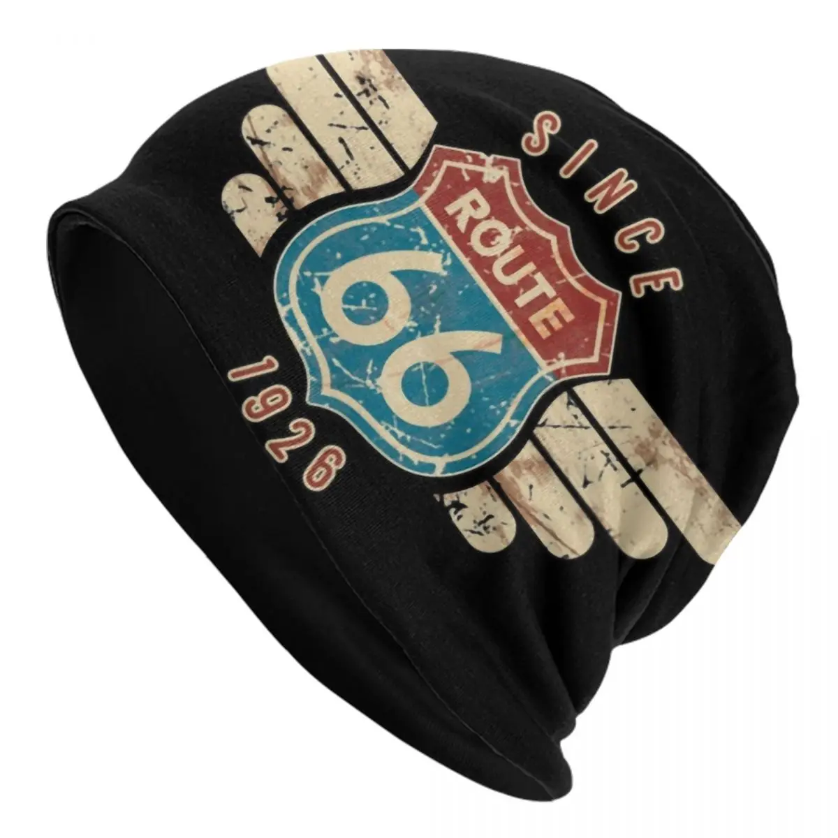 Route 66 Sign Since 1926 Bonnet Hats Cool Knit Hat For Men Women Warm Winter Skullies Beanies Caps