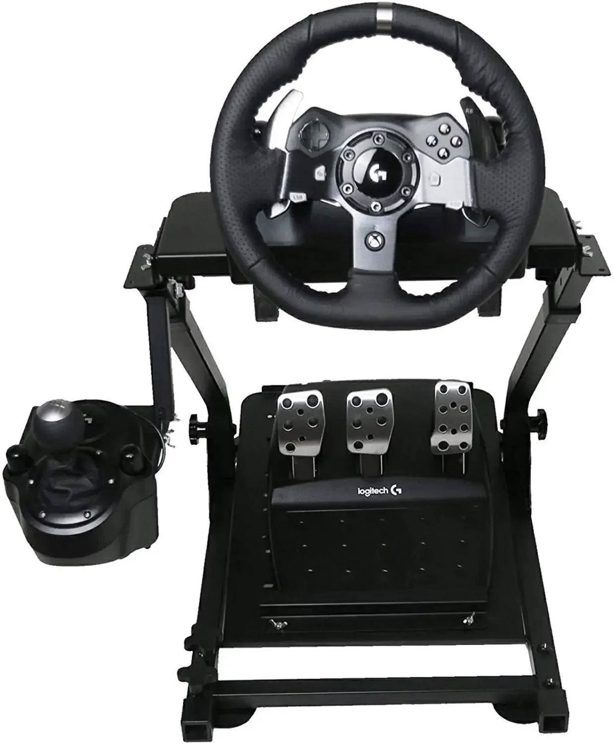 VEVOR Race Steering Wheel Support for Logitech G25 G27 G29 and G920 Folding Steering Wheel Stand