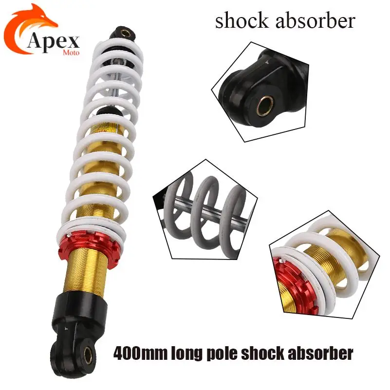 

Motorcycle golden 400mm shock absorber for four-wheel ATV motorcycle kart rear shock absorber modification parts