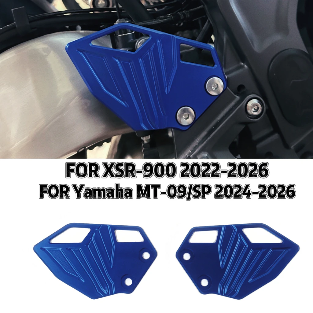 

Motorcycle Accessories Aluminum Rear Heel Kick Footpeg Plate for Yamaha MT-09 MT09 SP 2024-2026 XSR900 XSR900 GP 2022-2026 Motor